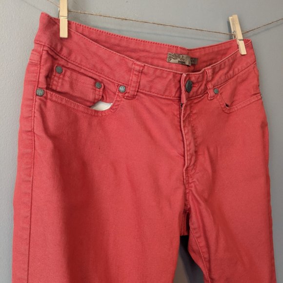 Prana Skinny Jeans Red Size 8 Bright Red - Picture 2 of 7